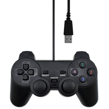 دراع ألعاب جيم باد عادي Gamepad Normal USB للكمبيوتر واللاب توب – PC Gaming Controllerالضمان لمدة سنة