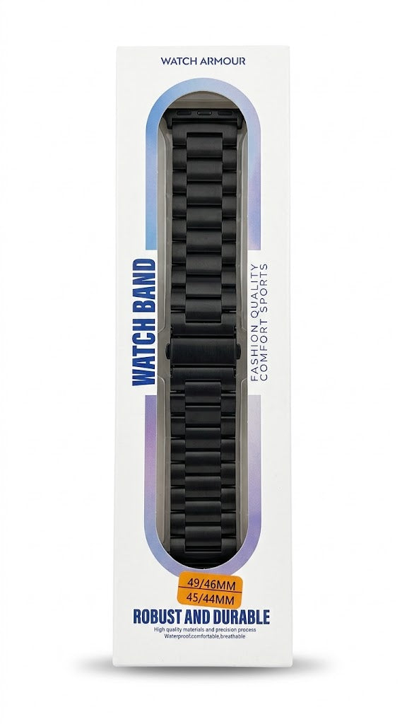 Metal Watch Strap  مقاسات 44 و45 و46 و49 مم