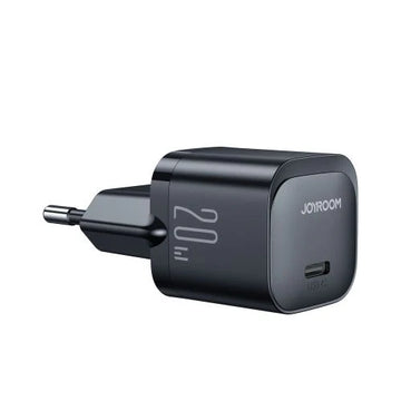 شاحن ميني Joyroom USB C 20 واط PD مع كابل USB C لايتنينج JR TCF02 أسود