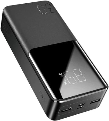 باور بانك Joyroom JR-QP193 سعة 30000mAh شحن سريع 22.5W PD – شاشة رقمية و3 منافذ – أسود