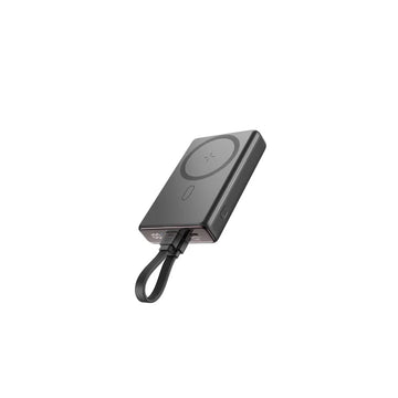 باور بانك Joyroom JR-PBM01 مغناطيسي 10000mAh شحن سريع 20W PD مع شحن لاسلكي وحامل مدمج – أسود