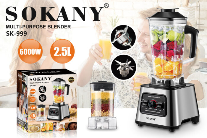 خلاط Sokany ستانلس ستيل SK 999n