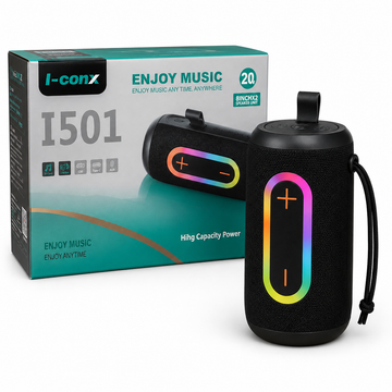 I-conx I501 Portable Speaker – صب بلوتوث محمول بإضاءة RGB