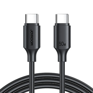 JoyRoom S CC060A9 كابل تايب سي إلى تايب سي بطول 1 متر وقوة 60 واط