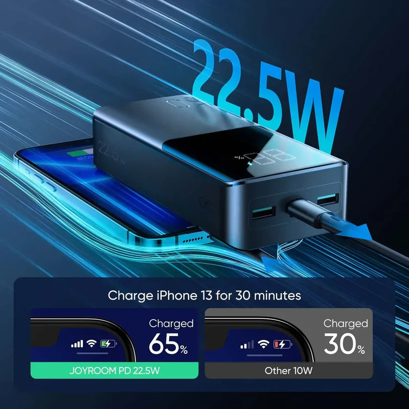 باور بانك Joyroom 30000 مللي أمبير 22.5 واط شحن سريع JR QP193