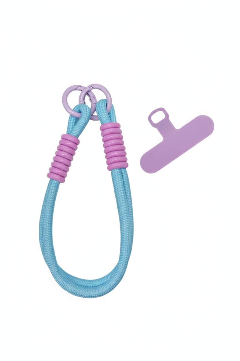 Mobile phone chain with adjustable cord and durable silicone - extra hands-free protection suitable for walking and travel