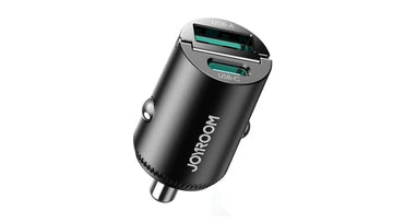 شاحن سيارة Joyroom 65W Mini PD سريع مع منفذين USB-A و USB-C – شحن قوي وآمن للسيارة