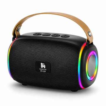 HURRYLEE HR-236 سماعة بلوتوث محمولة 5W بإضاءة RGB