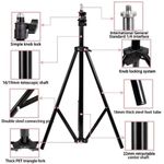 Adjustable Phone Tripod Stand with 360° Holder | حامل موبايل ثلاثي قابل للتعديل للتصوير والفيديو
