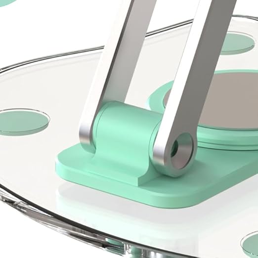 Acrylic Tablet Stand (K11) 360° Rotating and Foldable Transparent Tablet Stand