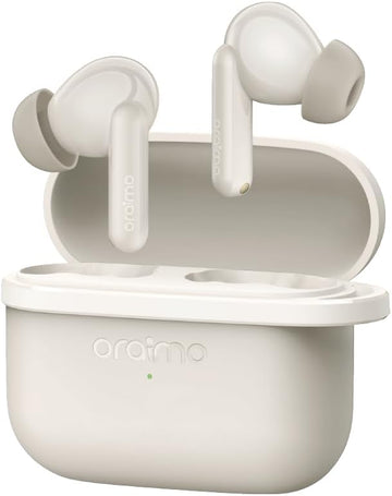 سماعات Oraimo OTW 324 Spacebuds Lite اللاسلكية الحقيقية بتقنية Sound360 Spatial Audio ووقت تشغيل 40 ساعة بلون لافندر رقمي