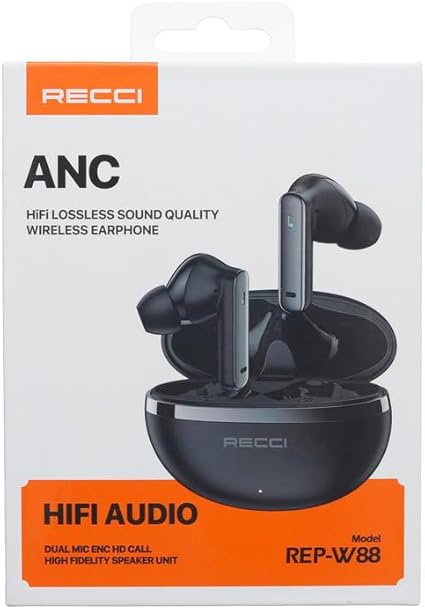 RECCI REP-W88 Bluetooth Earphones: ANC Noise Reduction