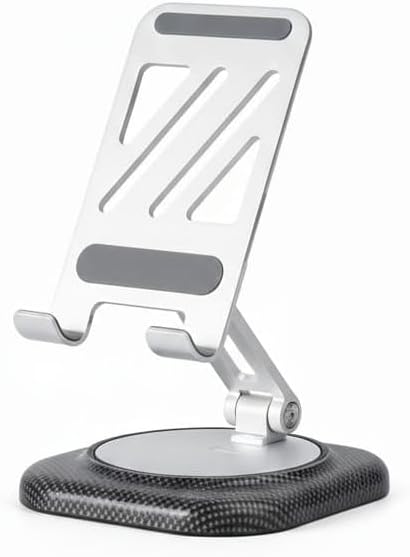 Adjustable 360° Desktop Phone Holder (SH-3175) with Carbon Fiber Base