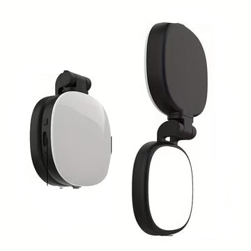 Portable Magnetic Selfie Light (K04) with Mirror and 3 Color Temperatures, Adjustable Brightness & Length, Phone Stand Included, Suitable for Selfies, Makeup, Lighting
