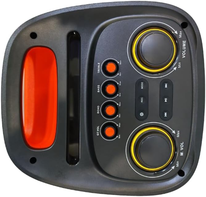 Point مضخم صوت قابل لإعادة الشحن من Point، 2*6.5 بوصة، 40 واط، USB، PT-6500
