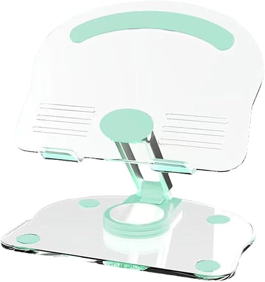 Acrylic Tablet Stand (K11) 360° Rotating and Foldable Transparent Tablet Stand
