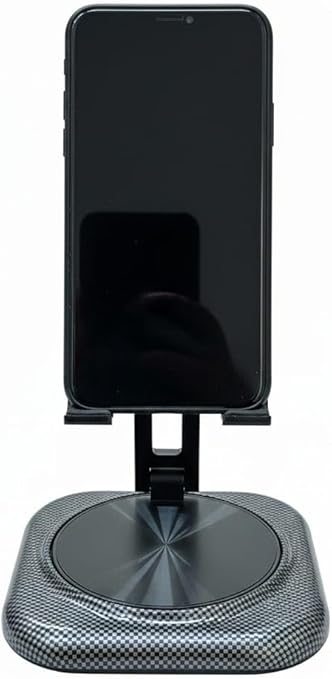 Adjustable 360° Desktop Phone Holder (SH-3175) with Carbon Fiber Base