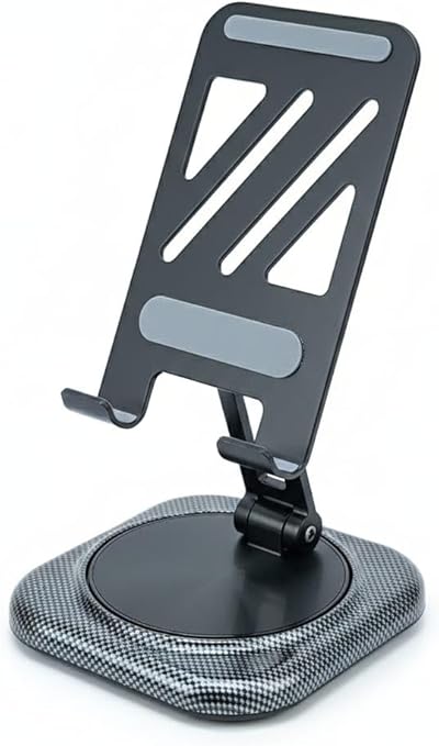 Adjustable 360° Desktop Phone Holder (SH-3175) with Carbon Fiber Base