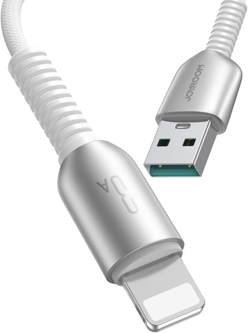 كيبل بيانات وشحن سريع من Joyroom USB A إلى لايتنينج بطول 1.2 متر 3 أمبير S-A51 رمادي
