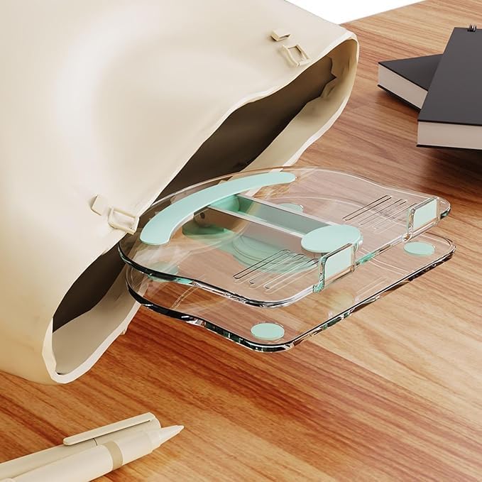 Acrylic Tablet Stand (K11) 360° Rotating and Foldable Transparent Tablet Stand