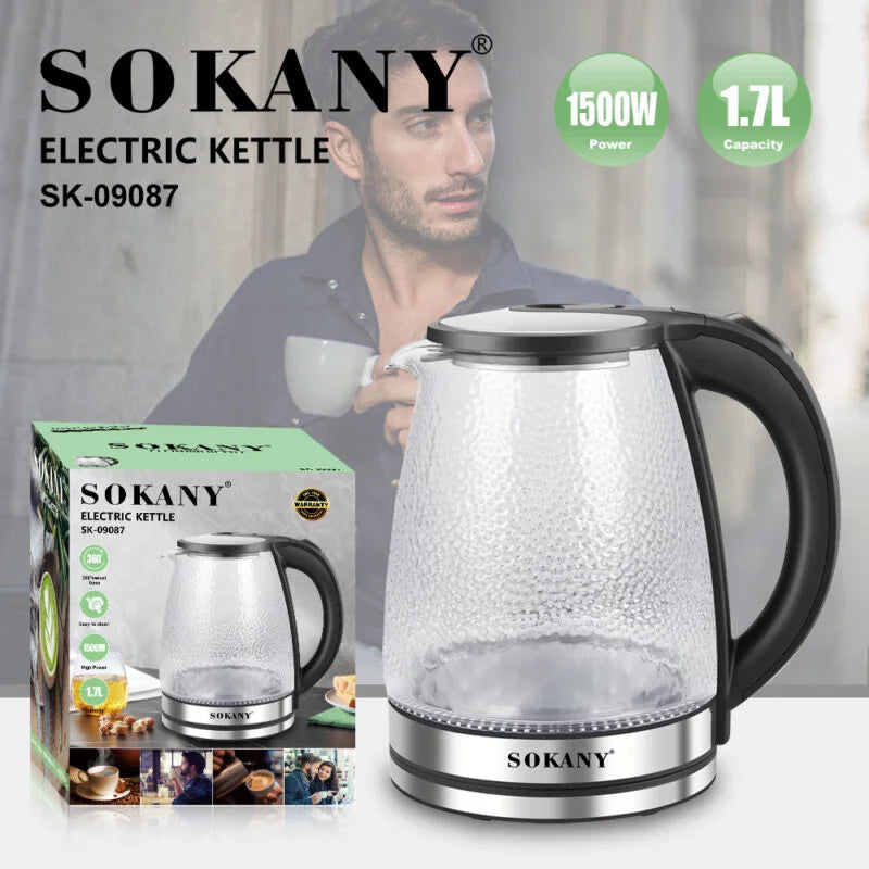Sokany SK 09087 غلايه سوكاني 1500وات 1.7لتر موديل
