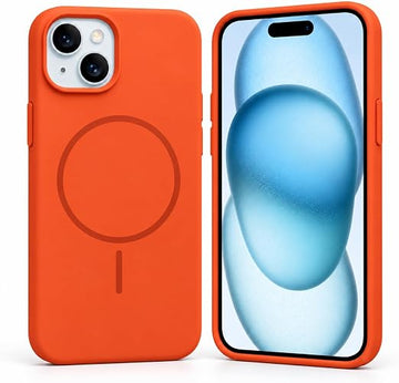 IPhone 13 Case سيليكون فاخر MagSafe بتصميم نحيف وألوان عصرية ✨📱