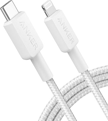 كابل Anker 322 USB-C إلى Lightning (مضفر) بطول 6 أقدام