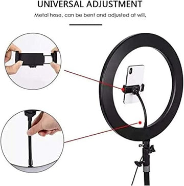 LJJ-36 LED Ring Light with Phone Holder | رينج لايت LED احترافي LJJ-36 مع حامل هاتف