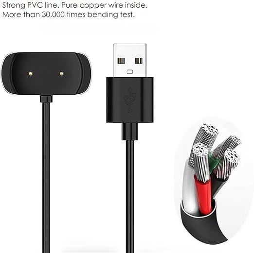 شاحن سريع للساعات، كابل USB مغناطيسي متوافق مع ساعات GTS 2 Series (GTS 2/2e/2 Mini)