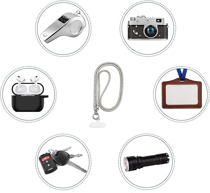 Phone Crossbody Lanyard, Crystal Phone Lanyard with Full Rhinestone Bling Glitter - 1.5 M