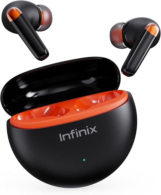 Infinix-Buds Neo-XE26 Black V5.3 Bluetooth Earbods