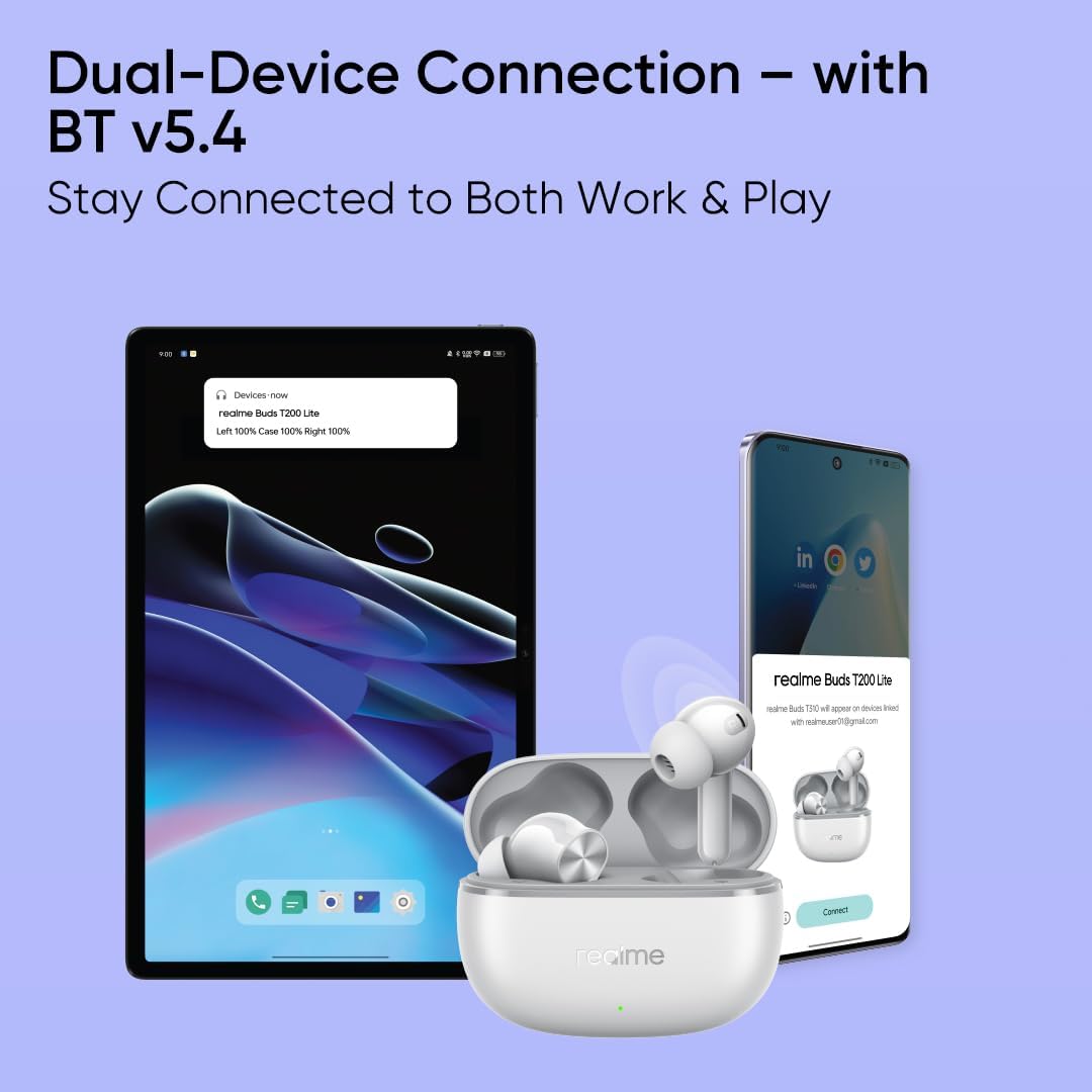 REALME Buds T200 Lite Bluetooth in Ear Earbuds
