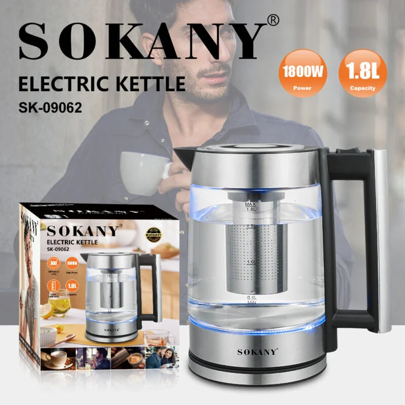 Sokany SK 09062 غلايه زجاج سوكانى لتر وات