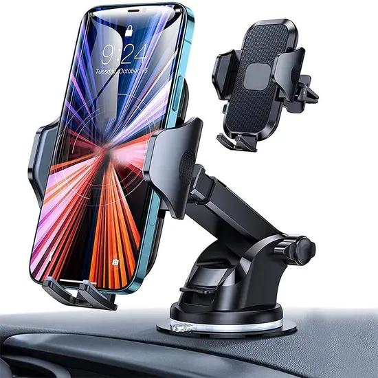 هولدر موبايل للسيارة 1001 للتابلوه والزجاج بقاعدة شفط ودوران 360 درجة – Car Phone Holder