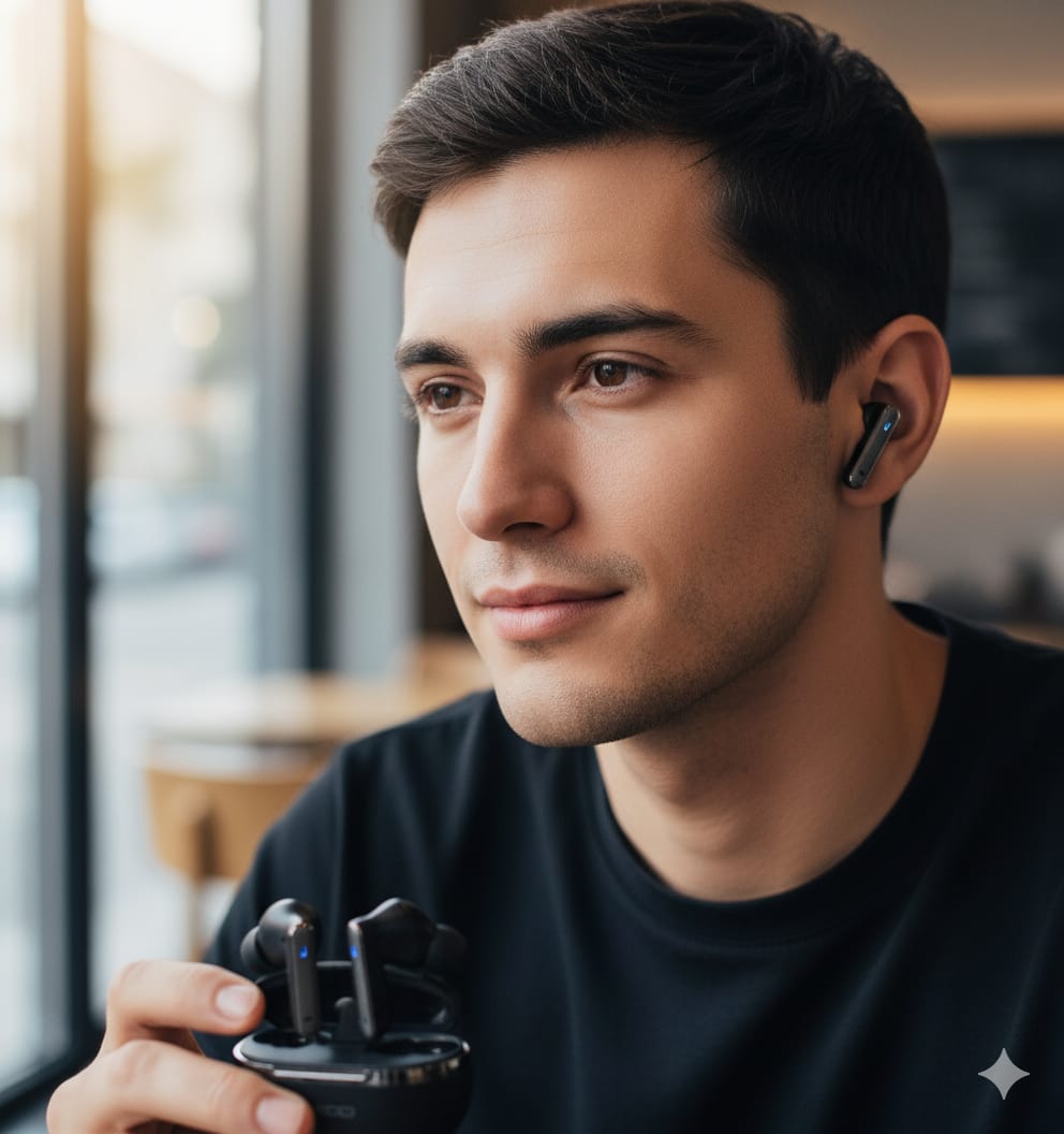 RECCI REP-W88 Bluetooth Earphones: ANC Noise Reduction