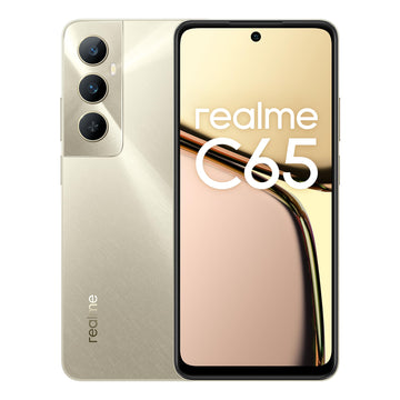 Realme C65, 128 GB with 6 GB of RAM, 6.67 inch HD+ display with a small hole