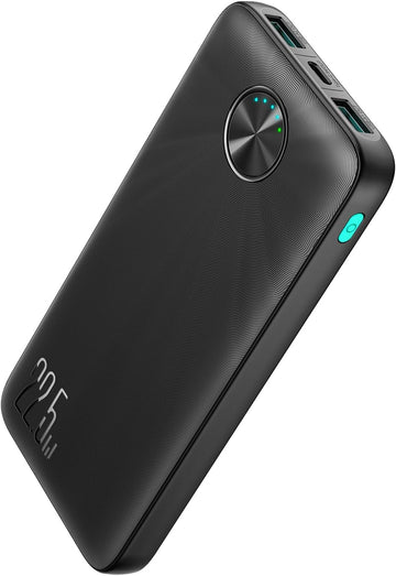 باور بانك Joyroom JR-PBF15 سعة 10000mAh شحن سريع 22.5W مع إضاءة LED – أسود