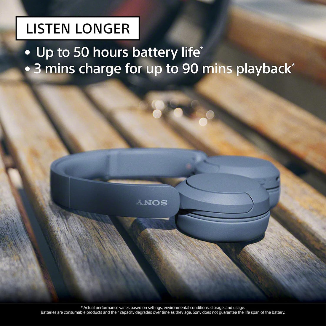هاتف Sony WH CH520 لاسلكي بتقنية البلوتوث