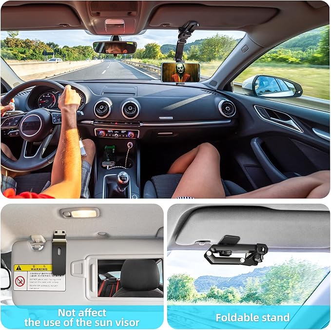 Phone Holder for Car Sun Visor