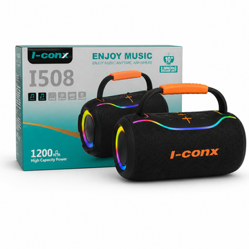I-conx I508 Portable Speaker – صب بلوتوث محمول بإضاءة RGB