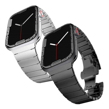 Metal Watch Strap متوافق مع Apple Watch مقاسات 44 و45 و46 و49 مم