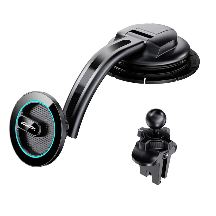 JOYROOM JR-ZS366-W 2 in 1 Dashboard Air Vent Magnetic Car Phone Mount Kit(Black)