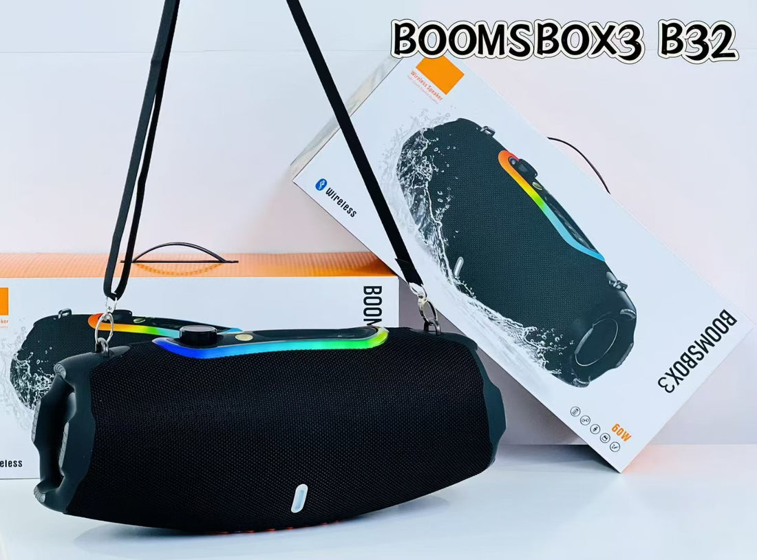 JoyRoom Speaker Boombox B32 سماعة بلوتوث محمولة مع إضاءة RGB