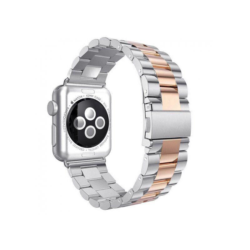 Metal Watch Strap متوافق مع Apple Watch مقاسات 44 و45 و46 و49 مم