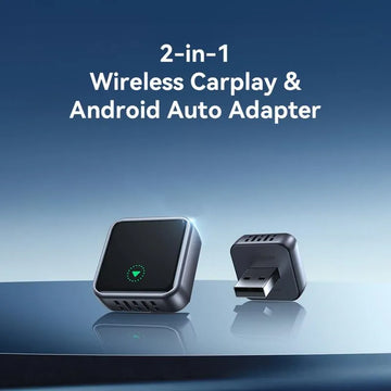 محول JOYROOM JR-CP3 اللاسلكي لـ Apple CarPlay و Android Auto 2 في 1 🚗📱