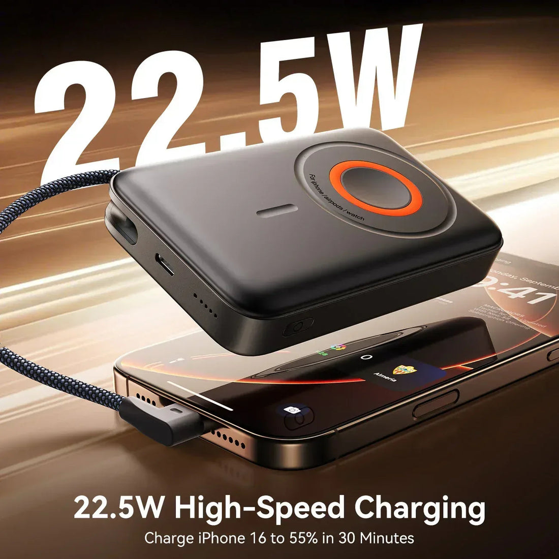 Joyroom Three In ONE Magnetic Mobile 22 5W Power Bank 10000ma JR PBM02
