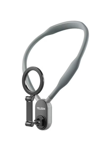 Telesin Smartphone Magnetic Neck Holder (Model: MNM-001) is a wearable, hands-free mount designed for POV vlogging, live streaming, and video recording from a first-person perspective