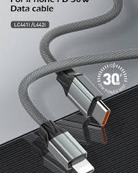 LDNIO LC441 كابل بيانات TPE للشحن السريع بطول 1 متر 30 واط