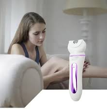 Kemei km- 7936 Electric Facial and Body Hair Remover for Women, Rechargeable, 5-in-1 Set