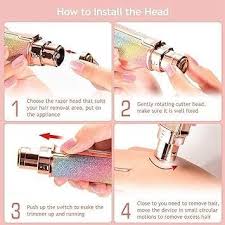 HX-203A Eyebrow Trimmer, Rechargeable Facial Hair Remover for Women, 2 in 1